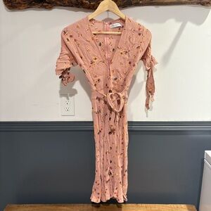 Faithfull the Brand Blush Floral Dress